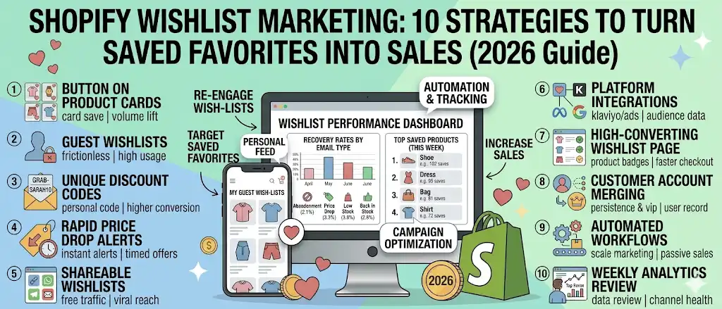 Shopify wishlist marketing, 10 strategies to turn saved favorites into sales